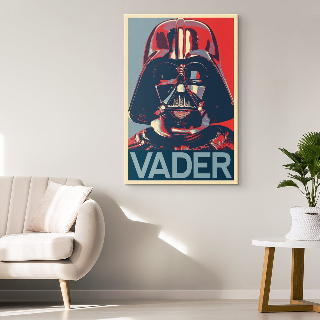 Darth Vader Pop Art Illustration - Star Wars Home Decor in Poster Print or Canvas Art