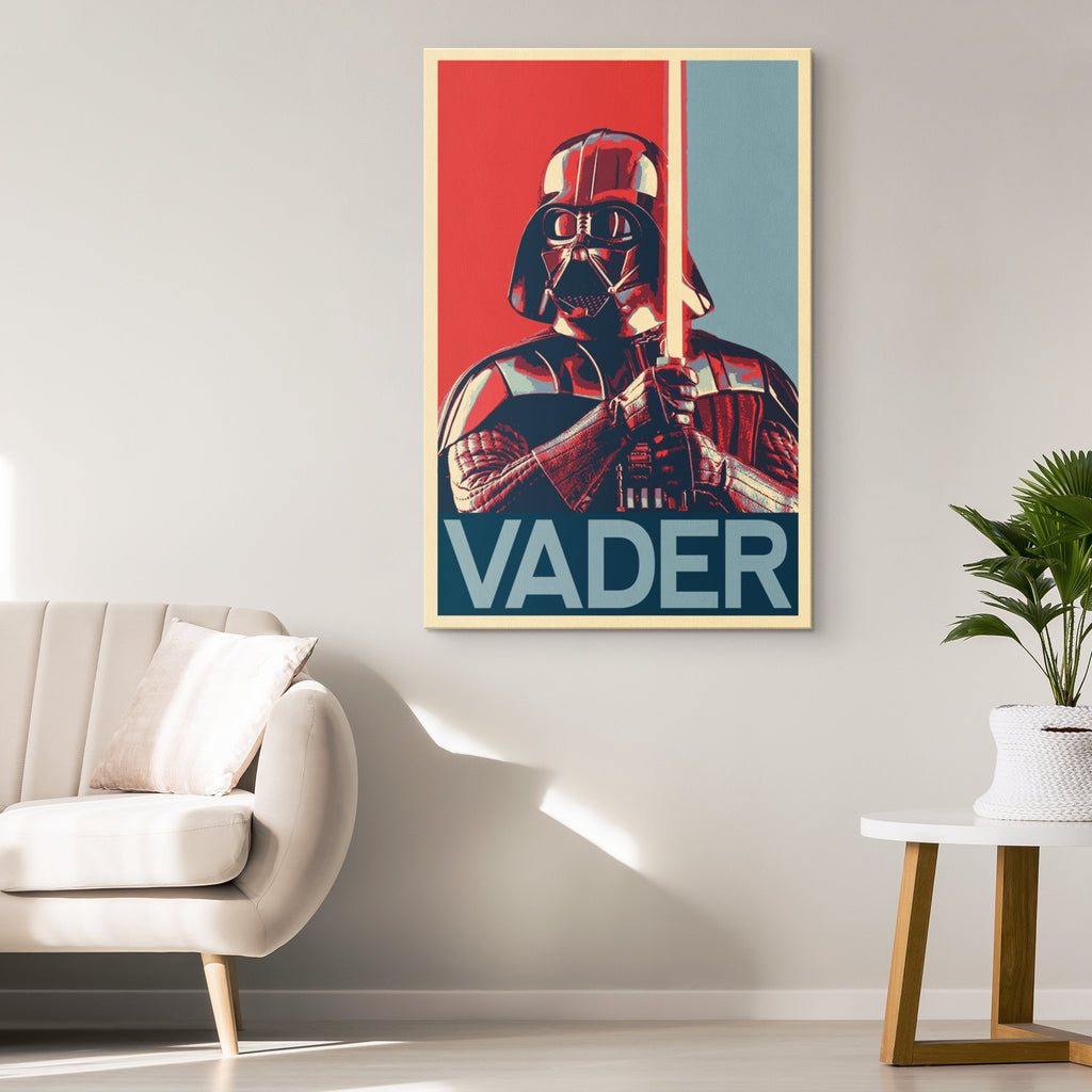 Darth Vader Pop Art Illustration - Star Wars Home Decor in Poster Print or Canvas Art