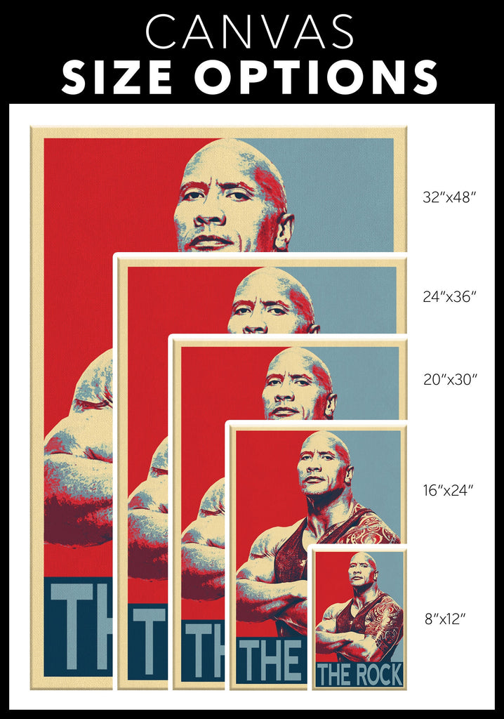 Dwayne 'The Rock' Johnson Pop Art Illustration - Fitness Celebrity Home Decor in Poster Print or Canvas Art