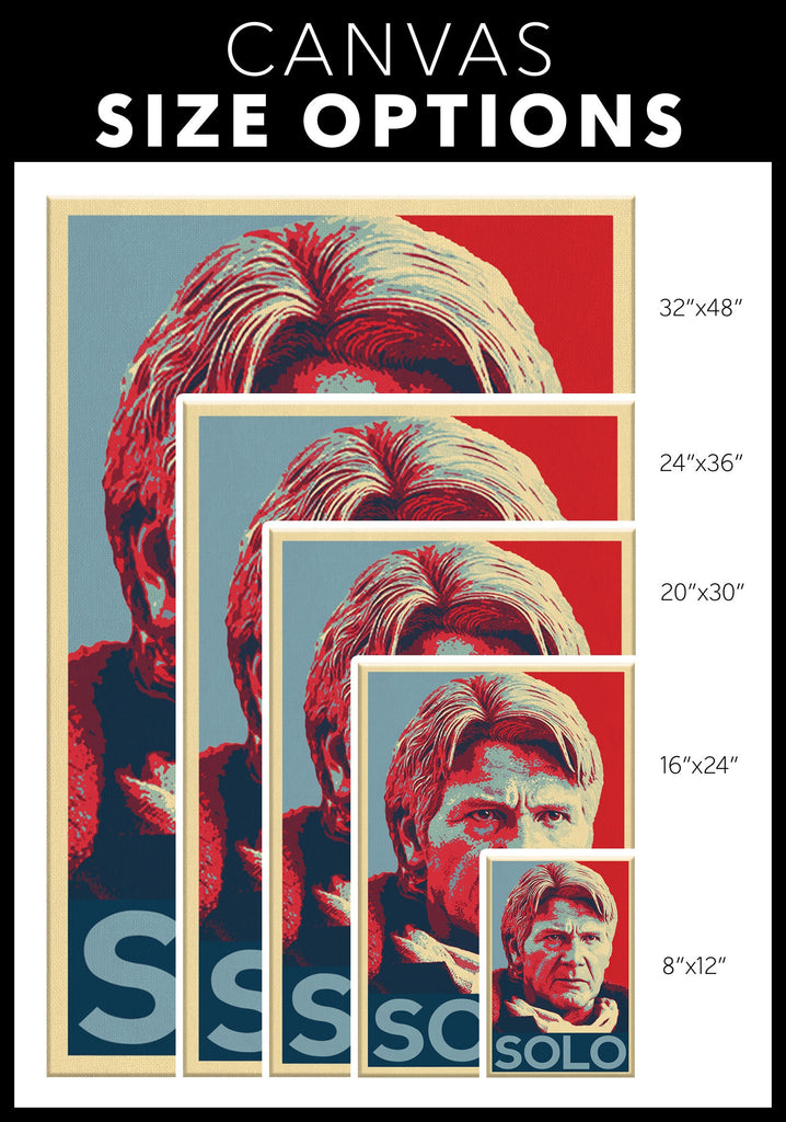 Han Solo Pop Art Illustration - Star Wars Home Decor in Poster Print or Canvas Art