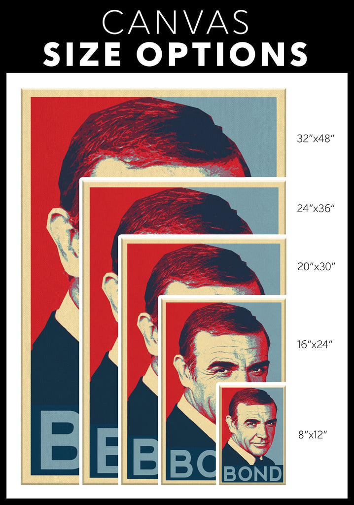 James Bond Sean Connery Pop Art Illustration - 007 Home Decor in Poster Print or Canvas Art