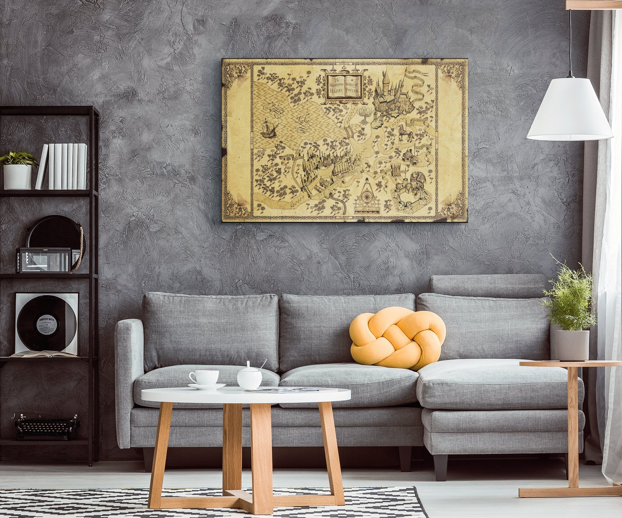 The Wizarding World Map - Theme Park Home Decor in Poster Print or Can ...