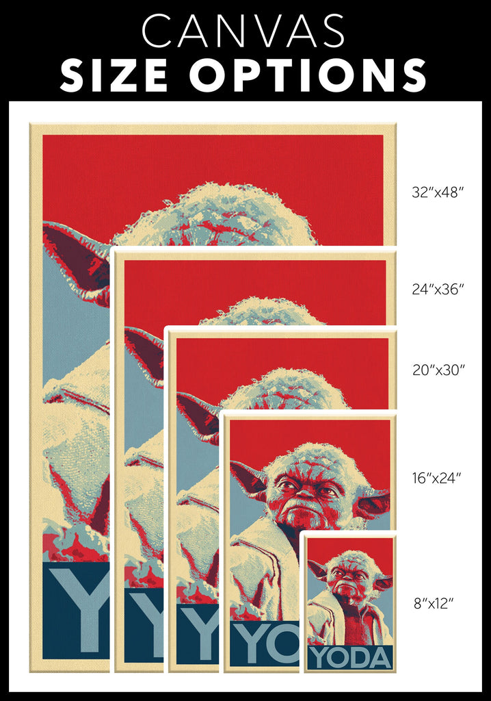 Yoda Pop Art Illustration - Star Wars Home Decor in Poster Print or Canvas Art