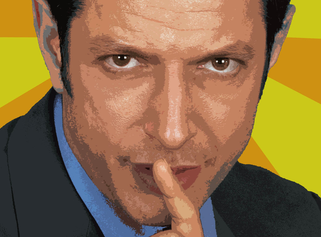 Jeff Goldblum Pop Art Illustration - Celebrity Home Decor in Poster Print or Canvas Art