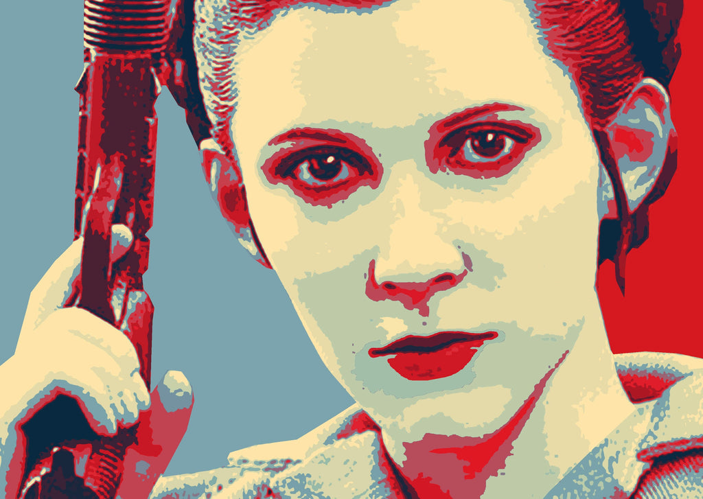 Princess Leia Pop Art Illustration - Star Wars Home Decor in Poster Print or Canvas Art