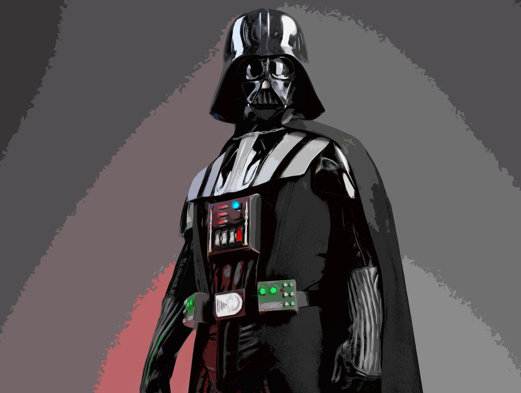 Darth Vader Pop Art Illustration - Star Wars Home Decor in Poster Print or Canvas Art