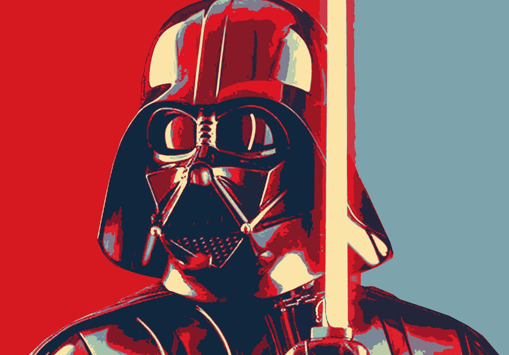 Darth Vader Pop Art Illustration - Star Wars Home Decor in Poster Print or Canvas Art