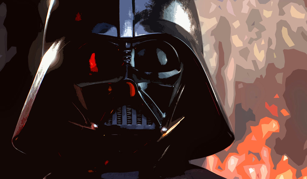 Darth Vader Pop Art Illustration - Star Wars Home Decor in Poster Print or Canvas Art