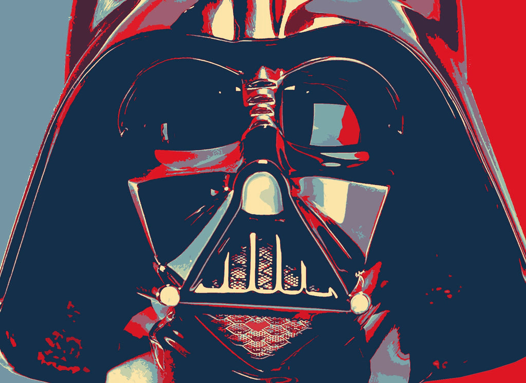 Darth Vader Pop Art Illustration - Star Wars Home Decor in Poster Print or Canvas Art