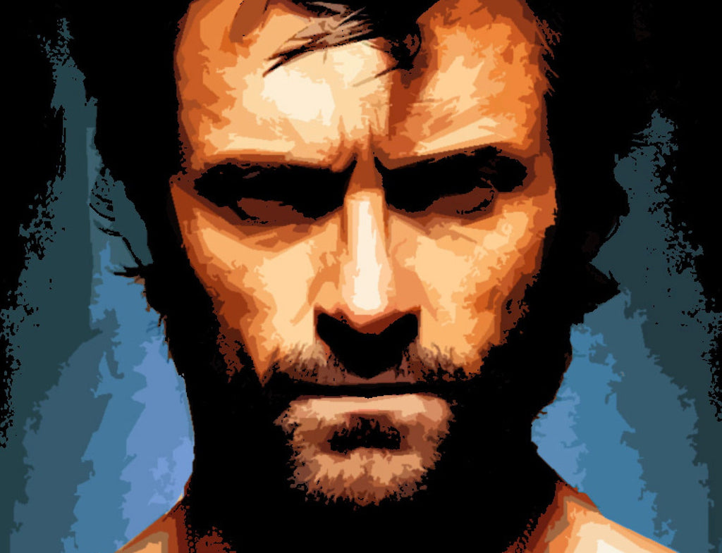 Wolverine X-Men Pop Art Illustration - Marvel Superhero Home Decor in Poster Print or Canvas Art