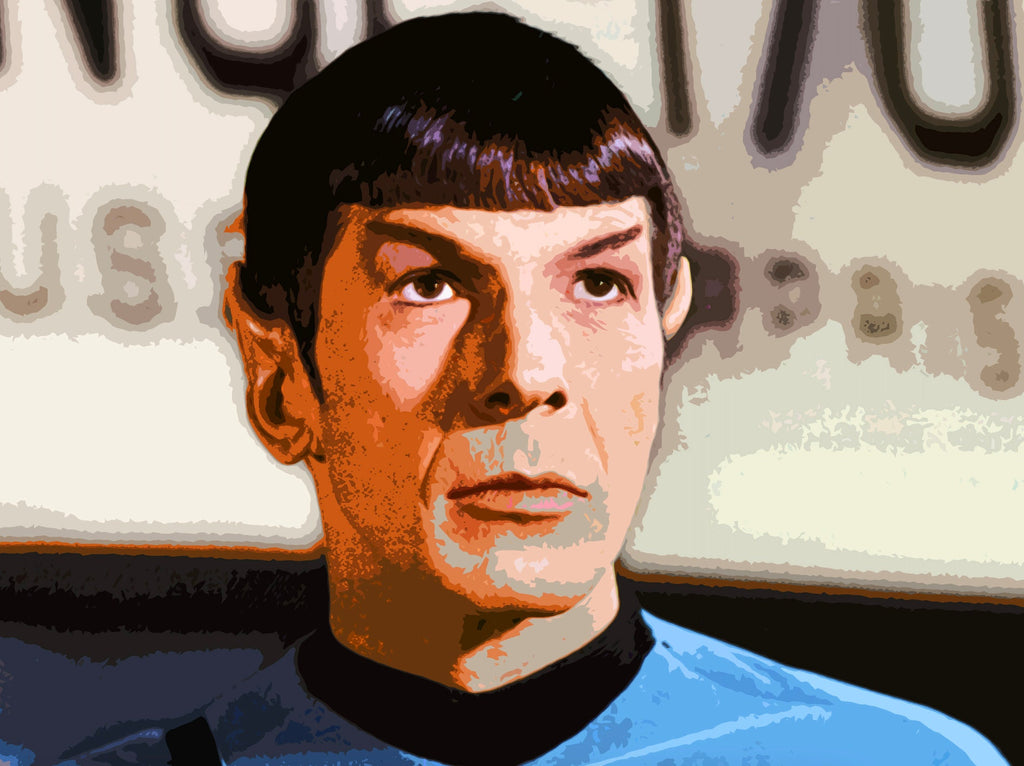 Spock Pop Art Illustration - Star Trek Home Decor in Poster Print or Canvas Art