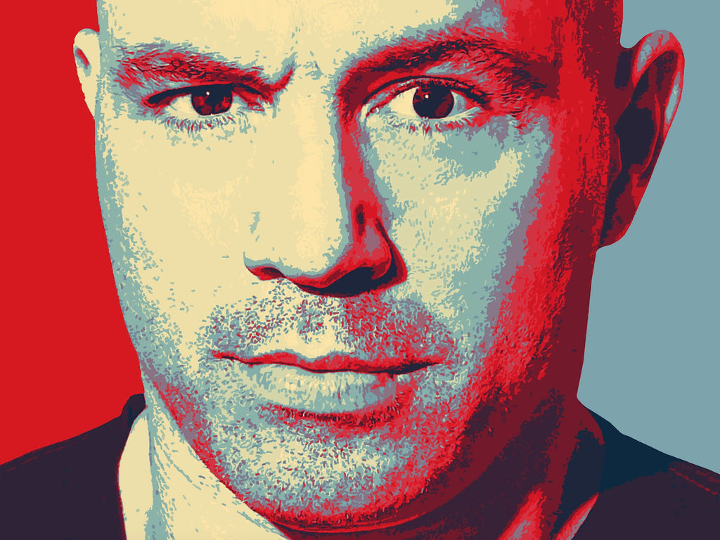 Joe Rogan Pop Art Illustration - Celebrity Podcast Home Decor in Poster Print or Canvas Art