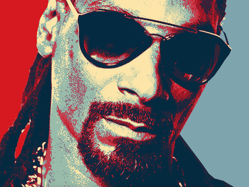 Snoop Dogg Pop Art Illustration - Rap Hip hop Music Icon Home Decor in Poster Print or Canvas Art