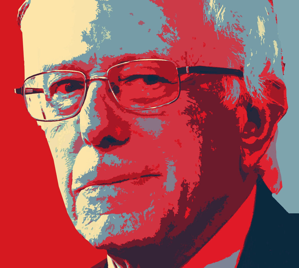 Bernie Sanders Pop Art Illustration - Political Home Decor in Poster Print or Canvas Art