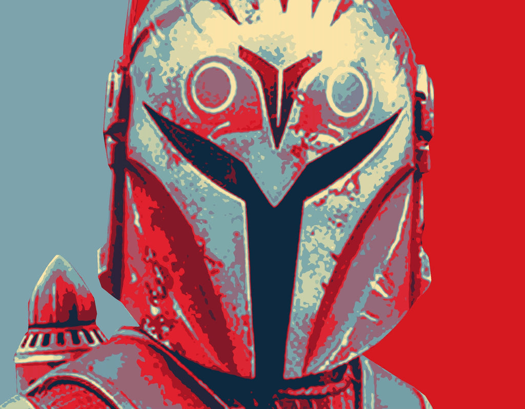 Bo-Katan Kryze Pop Art Illustration - Star Wars Mandalorian Home Decor in Poster Print or Canvas Art