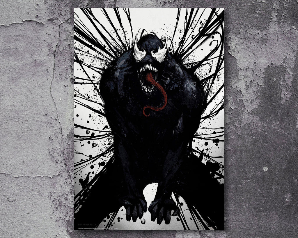 Venom 2018 Vintage Poster Reprint - Superhero Comic Book Home Decor in Poster Print or Canvas Art