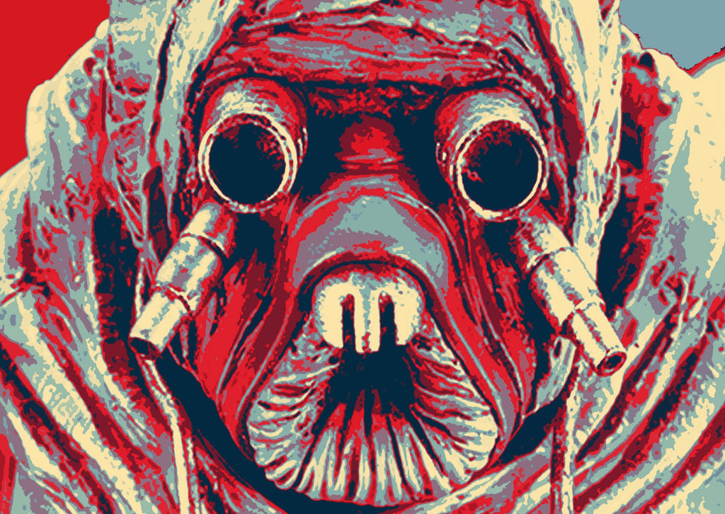 Tusken Raider Pop Art Illustration - Star Wars Home Decor in Poster Print or Canvas Art