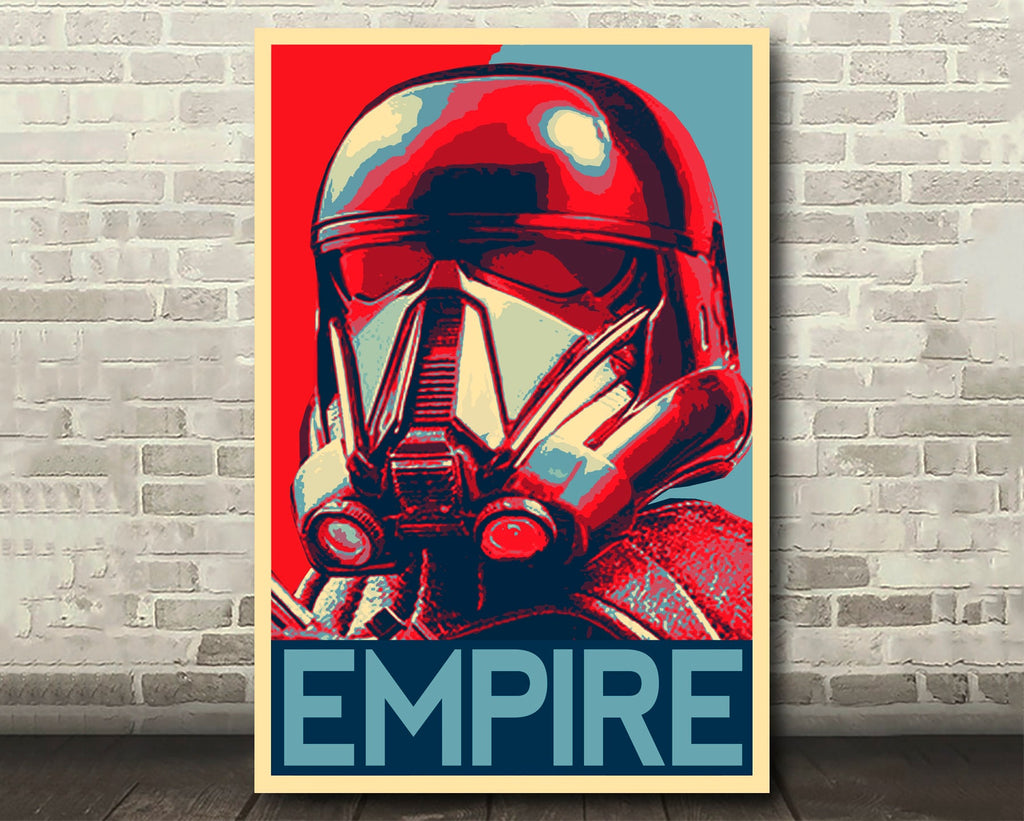 Death Trooper Stormtrooper Pop Art Illustration - Star Wars Home Decor in Poster Print or Canvas Art