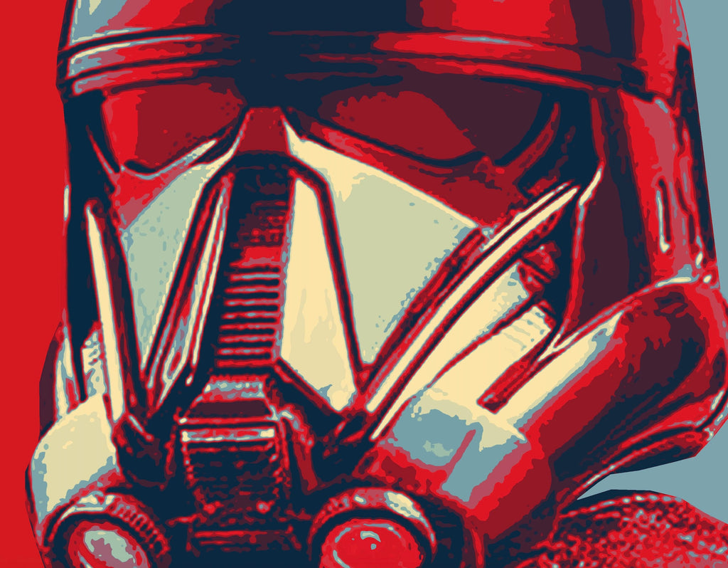 Death Trooper Stormtrooper Pop Art Illustration - Star Wars Home Decor in Poster Print or Canvas Art