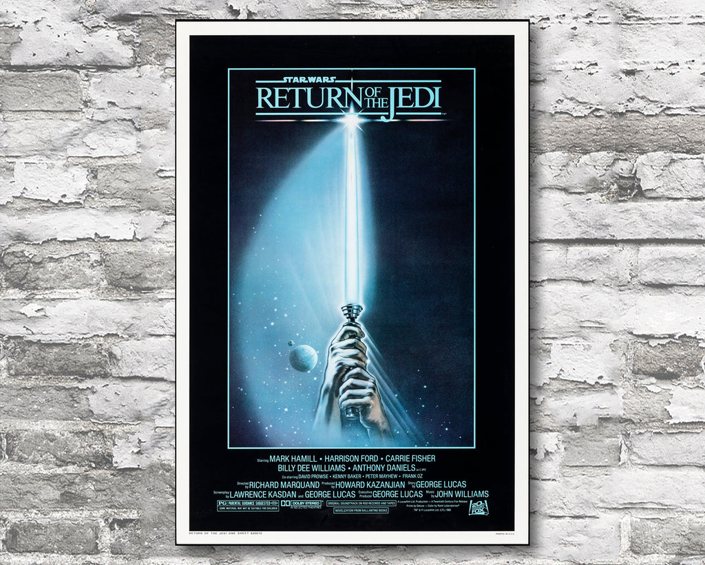 Star Wars: Return of the Jedi Vintage Poster Reprint - Retro Science Fiction Home Decor in Poster Print or Canvas Art