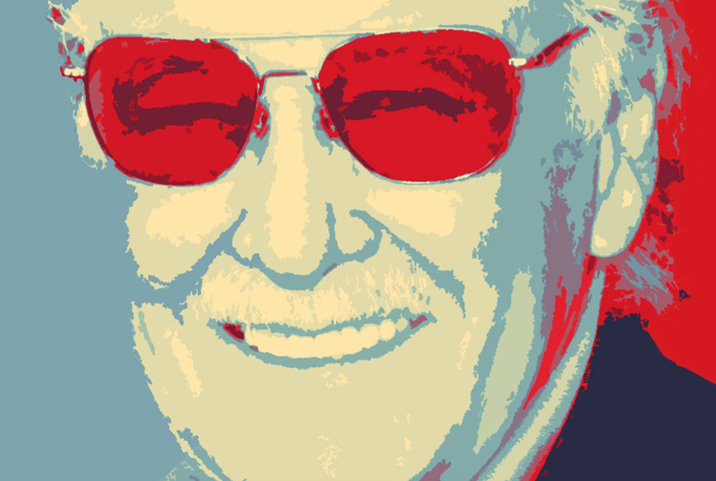 Stan Lee Pop Art Illustration - Marvel Celebrity Home Decor in Poster Print or Canvas Art