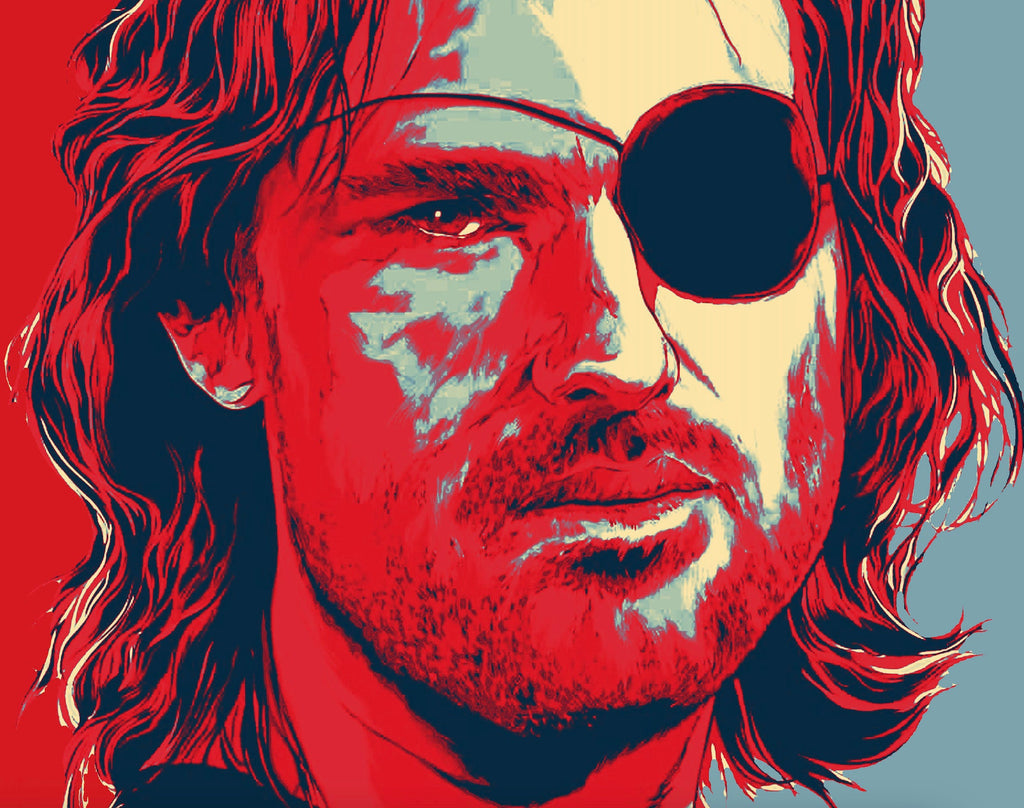 Snake Plissken Pop Art Illustration - Kurt Russell Escape from New York Home Decor in Poster Print or Canvas Art