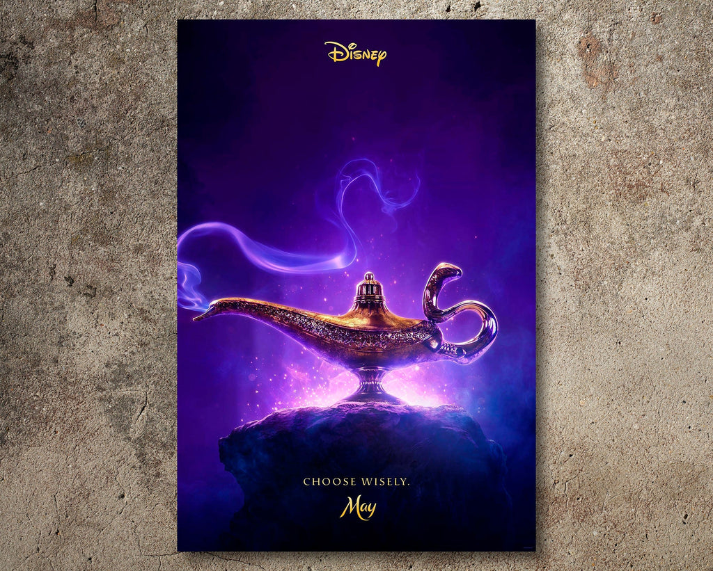 Aladdin 2019 Movie Poster Reprint - Disney Home Decor in Poster Print or Canvas Art