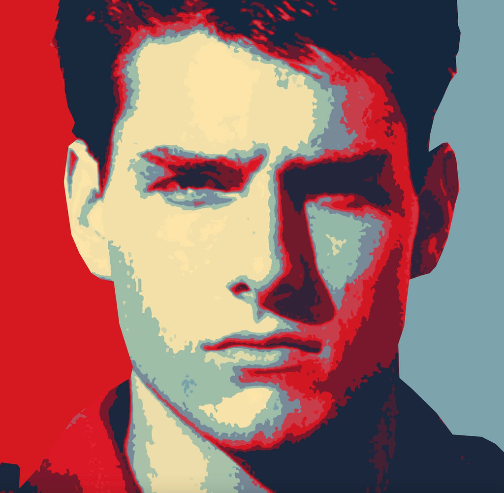 Maverick Top Gun Pop Art Illustration - Tom Cruise Movie Home Decor in Poster Print or Canvas Art