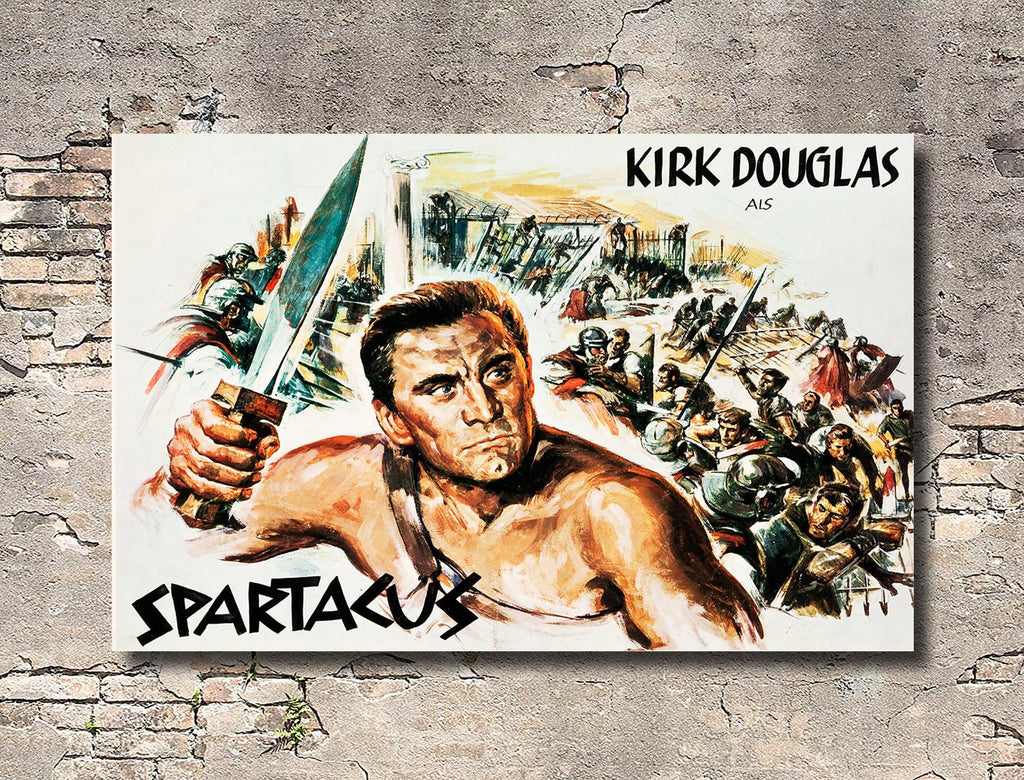 Spartacus 1960 Vintage Poster Reprint - Classic Epic Film Home Decor in Poster Print or Canvas Art