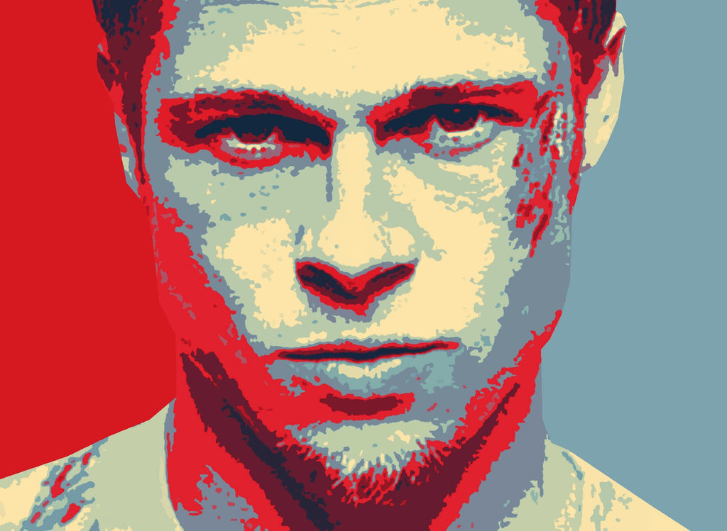 Tyler Durden Pop Art Illustration - Fight Club Cult Movie Home Decor in Poster Print or Canvas Art