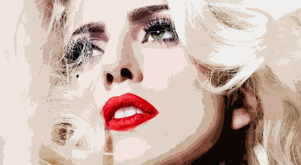 Lady Gaga Pop Art Illustration - Pop Music Home Decor in Poster Print or Canvas Art