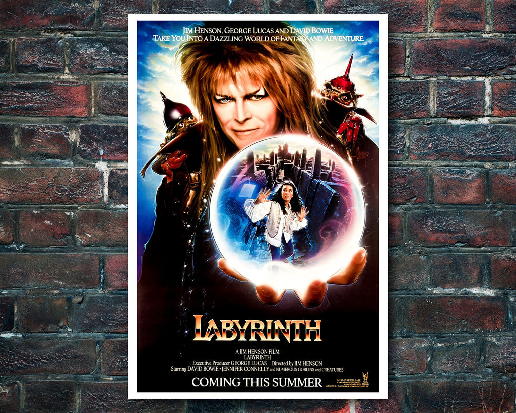 Labyrint 1986 Poster Reprint - Jim Henson Fantasy Home Decor in Poster Print or Canvas Art