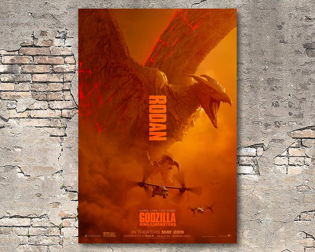 Godzilla King of the Monsters 2019 Japanese Poster Reprint - Monster Movie Home Decor in Poster Print or Canvas Art