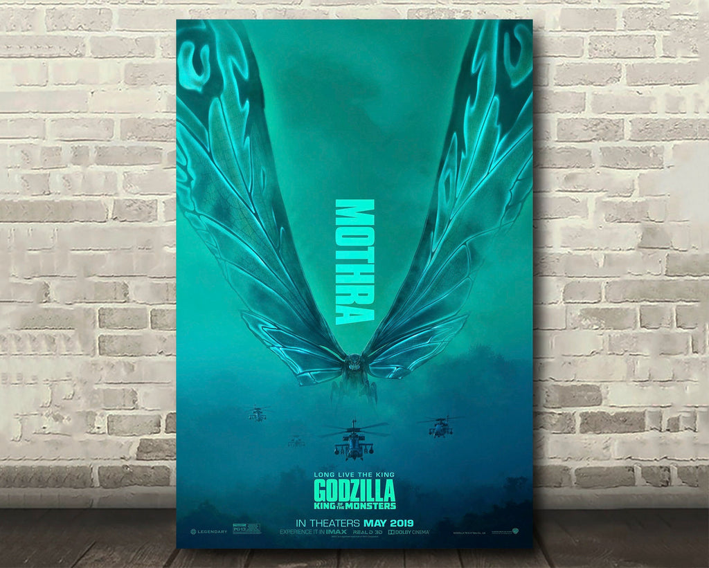 Godzilla King of the Monsters 2019 Japanese Poster Reprint - Monster Movie Home Decor in Poster Print or Canvas Art