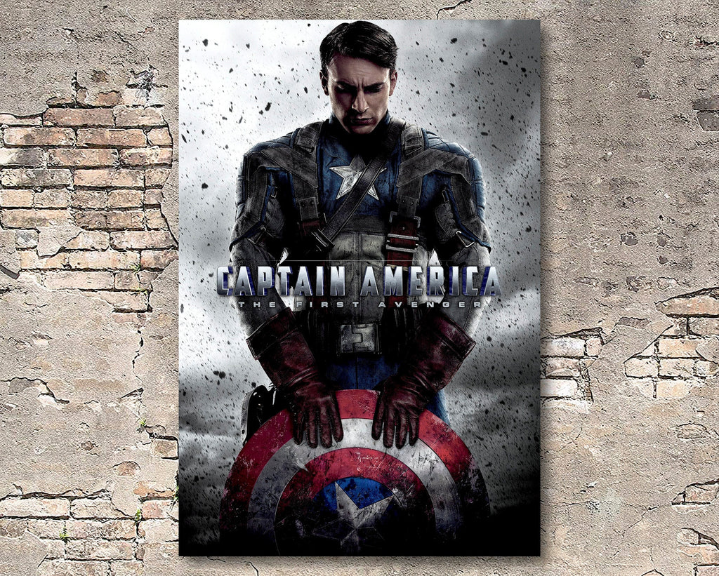 Captain America: First Avenger 2011 Poster Reprint - Marvel Superhero Home Decor in Poster Print or Canvas Art