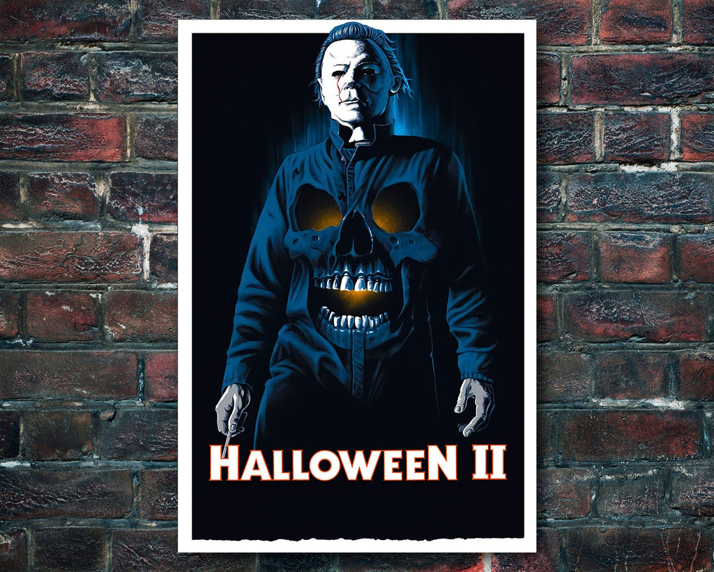 Halloween 2 1981 Poster Reprint - John Carpenter Horror Home Decor in Poster Print or Canvas Art