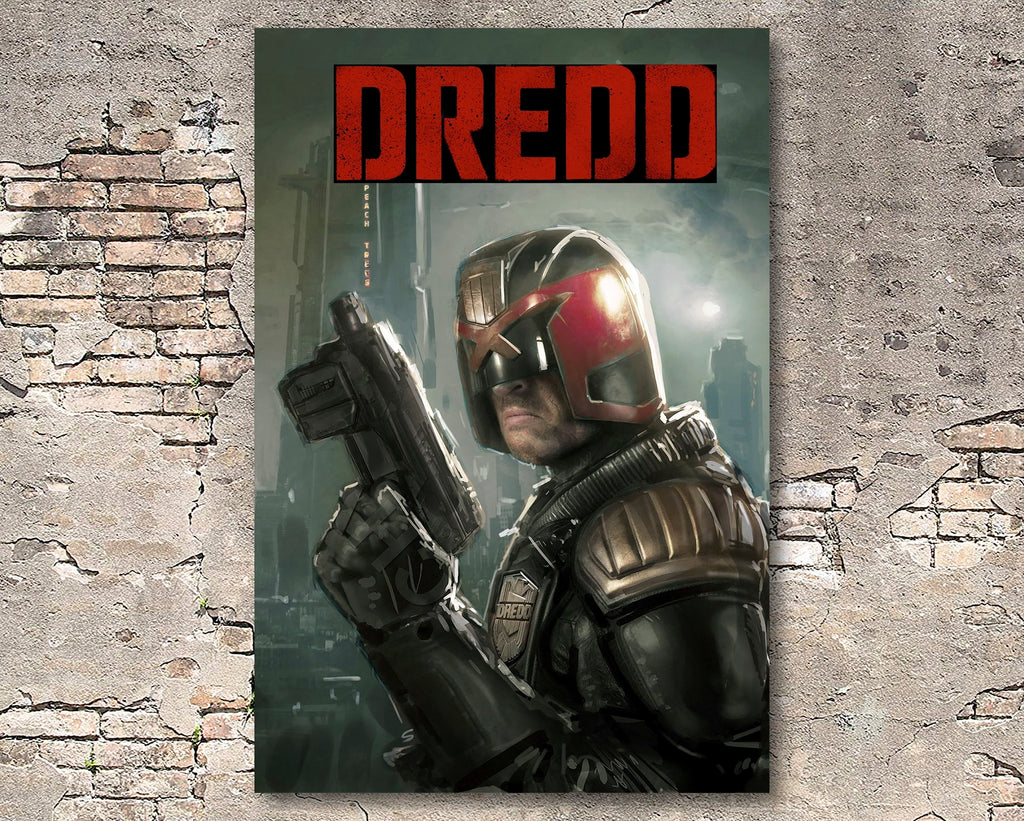 Dredd 2012 Movie Poster Reprint - Science Fiction Superhero Home Decor in Poster Print or Canvas Art