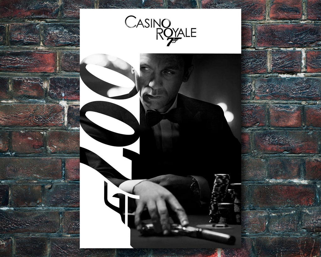 Casino Royale 2006 James Bond Reprint - 007 Home Decor in Poster Print or Canvas Art