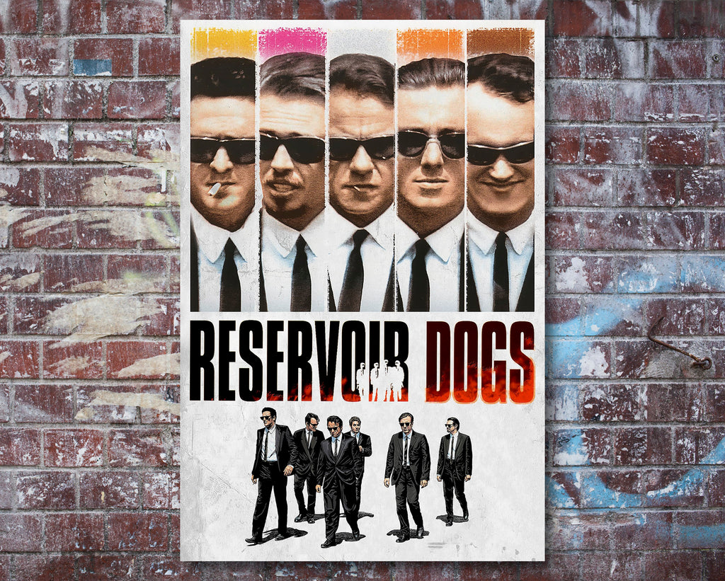 Reservoir Dogs 1992 Vintage Poster Reprint - Tarantino Gangster Movie Home Decor in Poster Print or Canvas Art