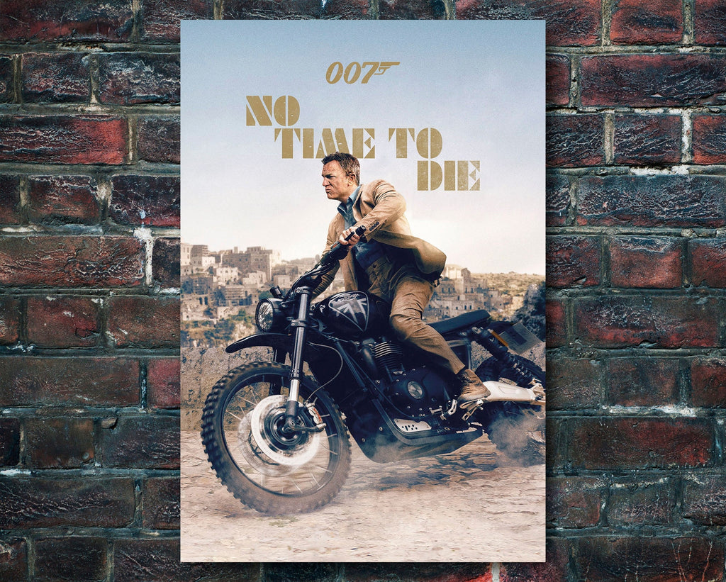 No Time to Die 2021 James Bond Reprint - 007 Home Decor in Poster Print or Canvas Art