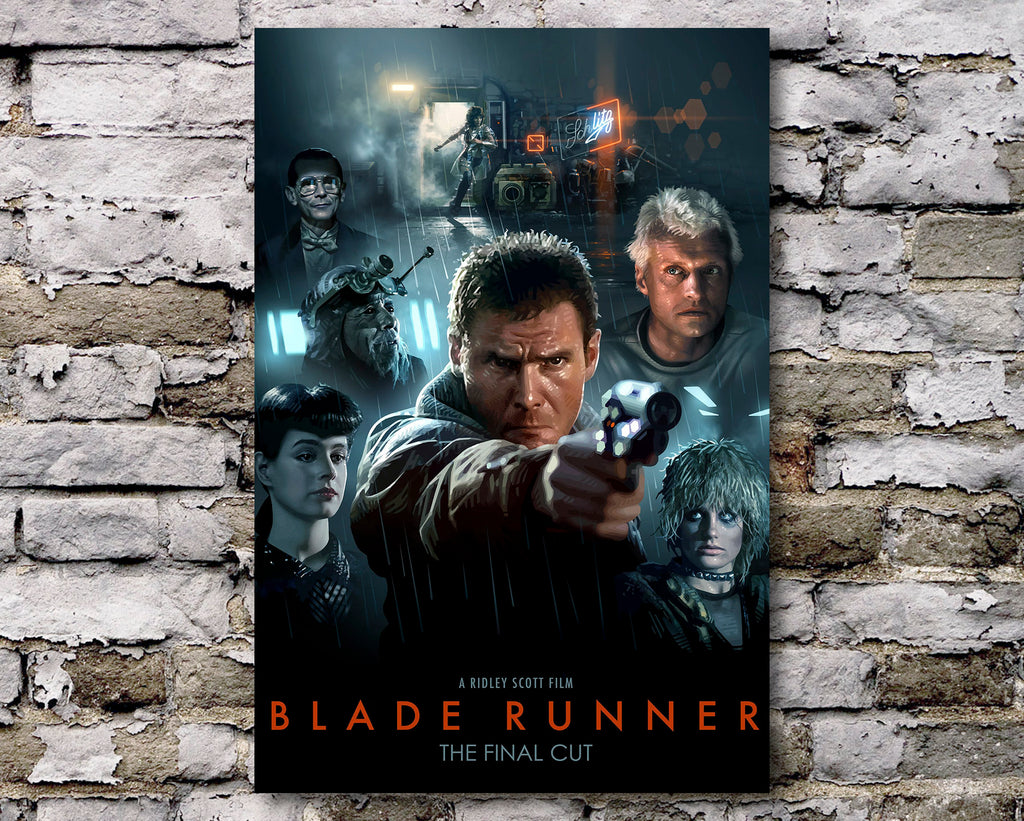 Blade Runner 1982 Poster Reprint - Science Fiction Home Decor in Poster Print or Canvas Art