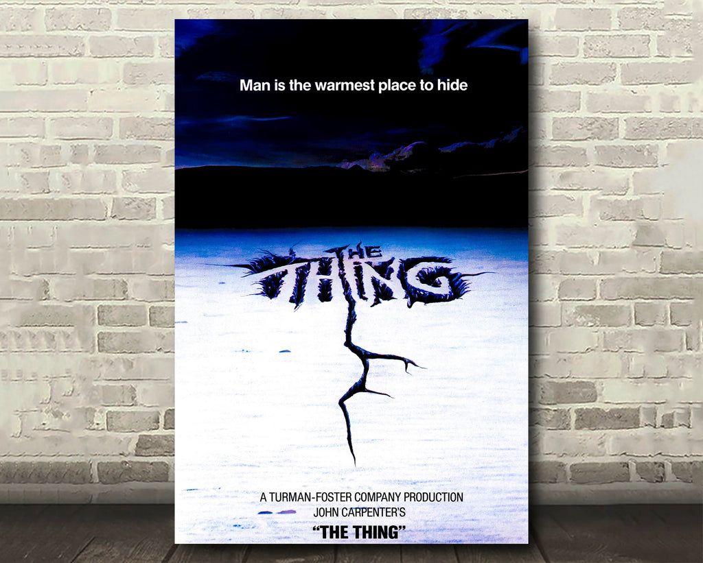 The Thing 1982 Poster Reprint - Monster Movie Home Decor in Poster Print or Canvas Art