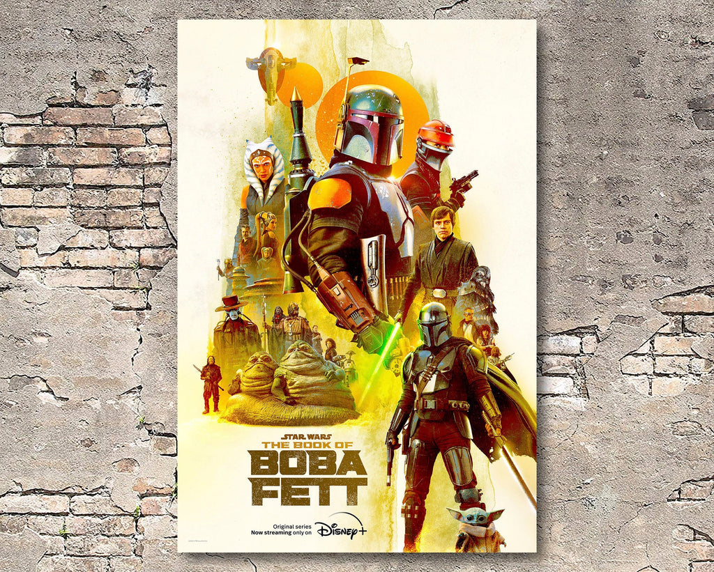 The Book of Boba Fett Poster Reprint - Star Wars Home Decor in Poster Print or Canvas Art