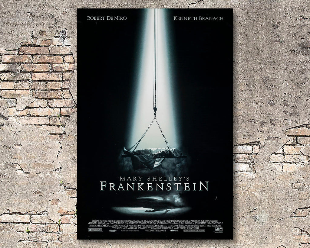 Mary Shelley's Frankenstein 1994 Vintage Poster Reprint - Horror Movie Home Decor in Poster Print or Canvas Art