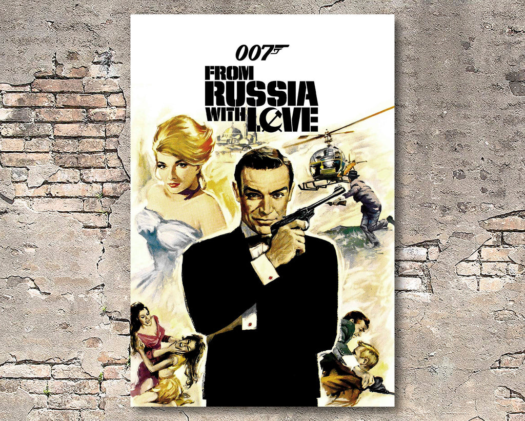 From Russia with Love 1963 James Bond Reprint - 007 Home Decor in Poster Print or Canvas Art