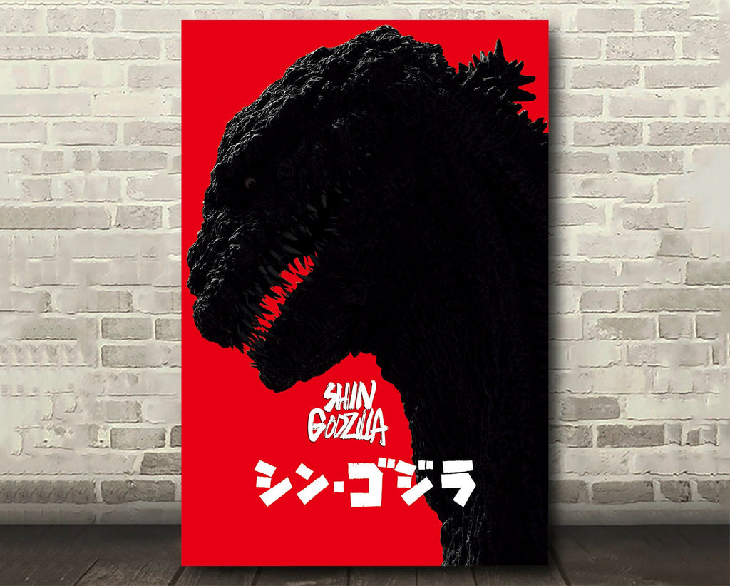 Shin Godzilla 2016 Japanese Poster Reprint - Monster Movie Home Decor in Poster Print or Canvas Art