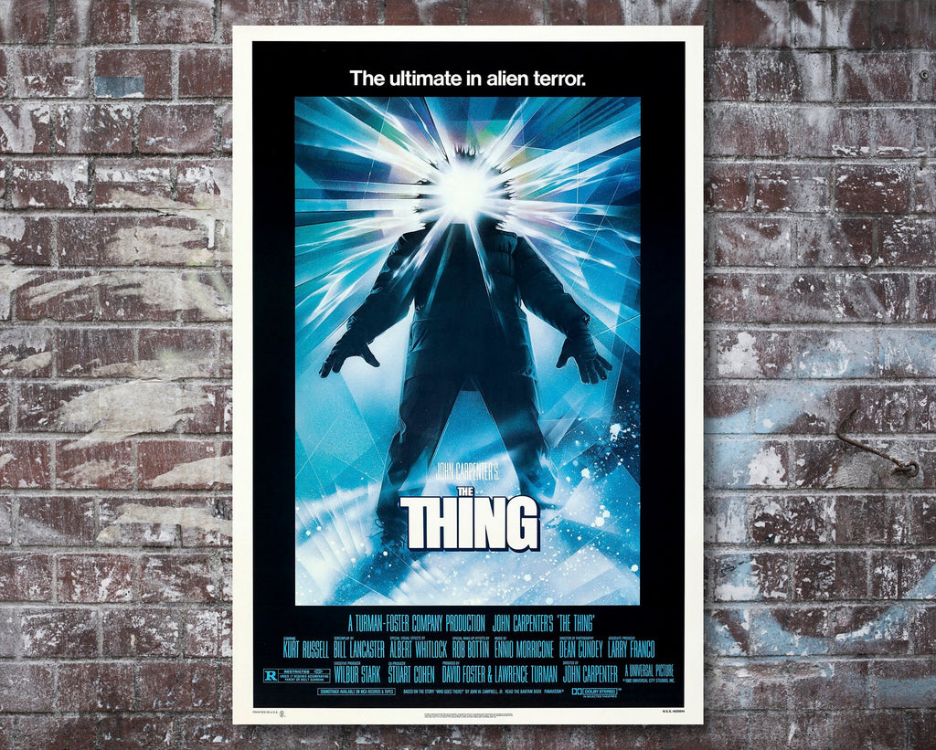 The Thing 1982 Poster Reprint - Monster Movie Home Decor in Poster Print or Canvas Art