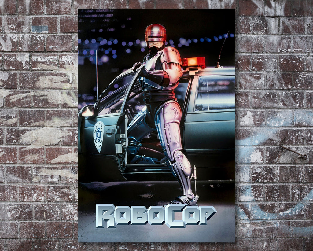 RoboCop 1987 Movie Poster Reprint - Science Fiction Home Decor in Poster Print or Canvas Art