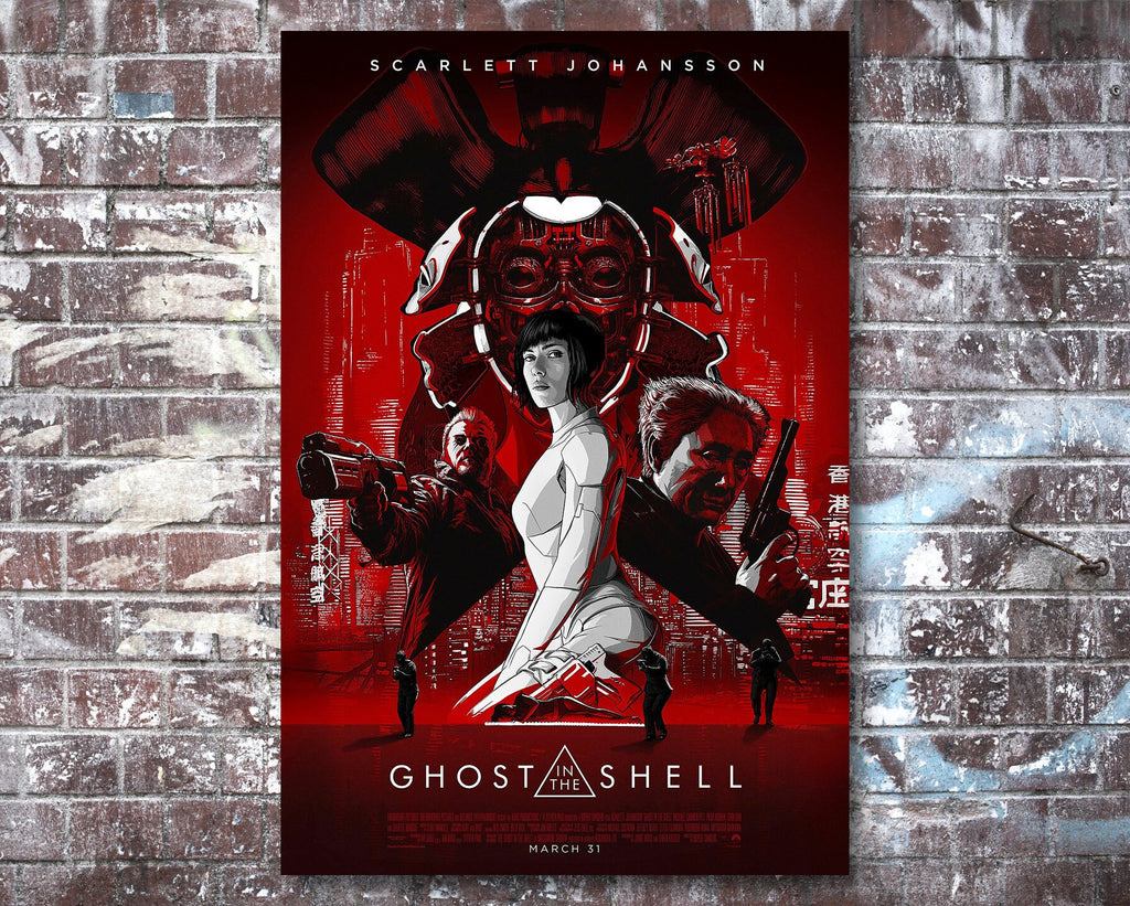 Ghost in the Shell 2017 Poster Reprint - Science Fiction Movie Home Decor in Poster Print or Canvas Art