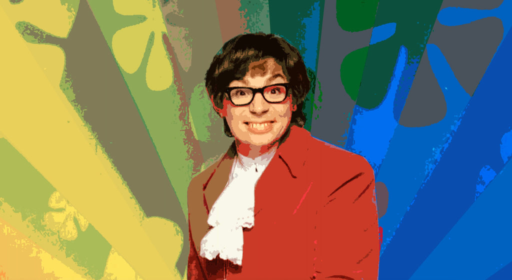 Austin Powers Pop Art Illustration - Groovy Spy Comedy Home Decor in Poster Print or Canvas Art